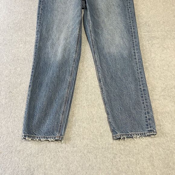 ‼️American Eagle Womens Jeans Size 8 Mom Jeans Hi Rise Boho Relaxed Fit Med Wash - Picture 8 of 16